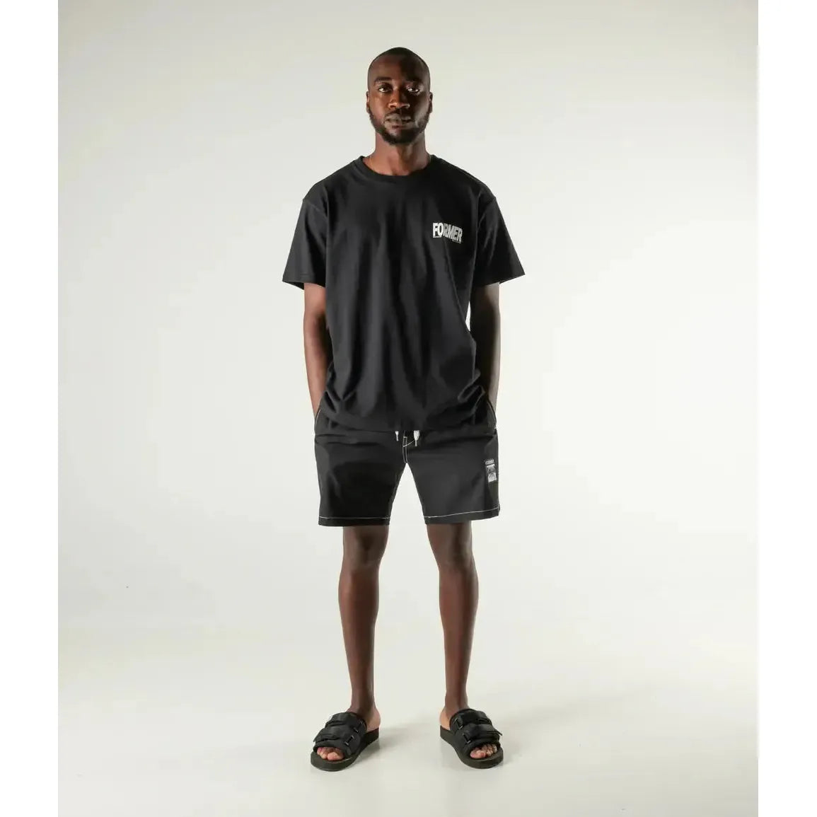 Former Swans Baggy 18" Swim Trunk Shorts - Black