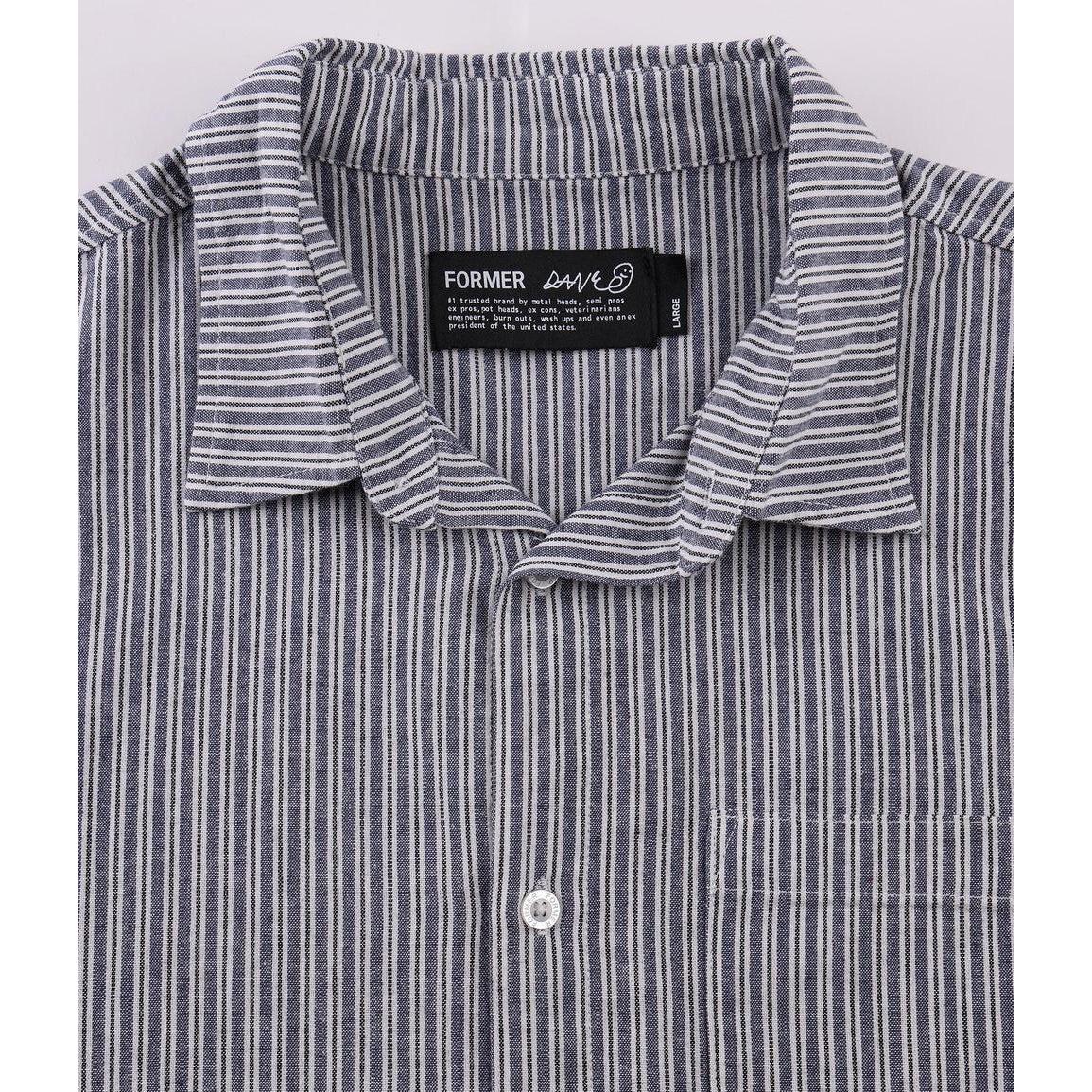 Former Reynolds Stripe SS Shirt - Bone / Navy