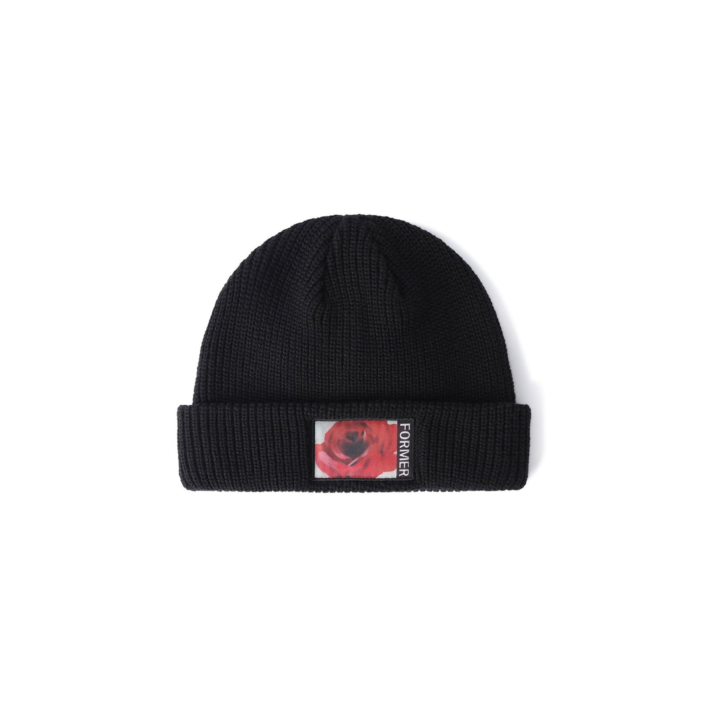 Former Rosette Patch Beanie - Black