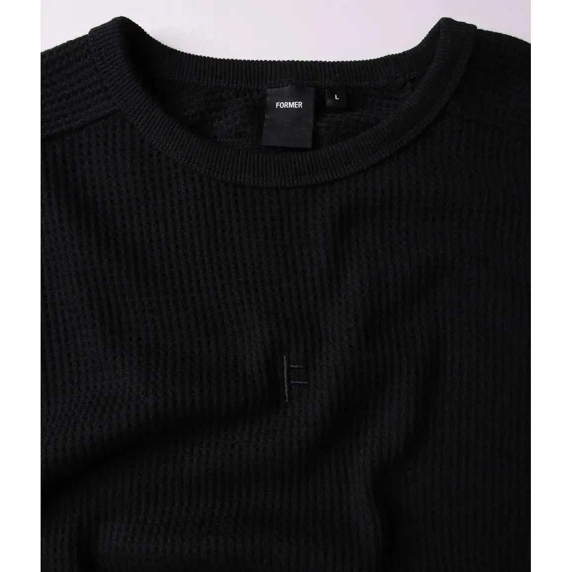 Former Franchise Waffle LS T-Shirt - Black