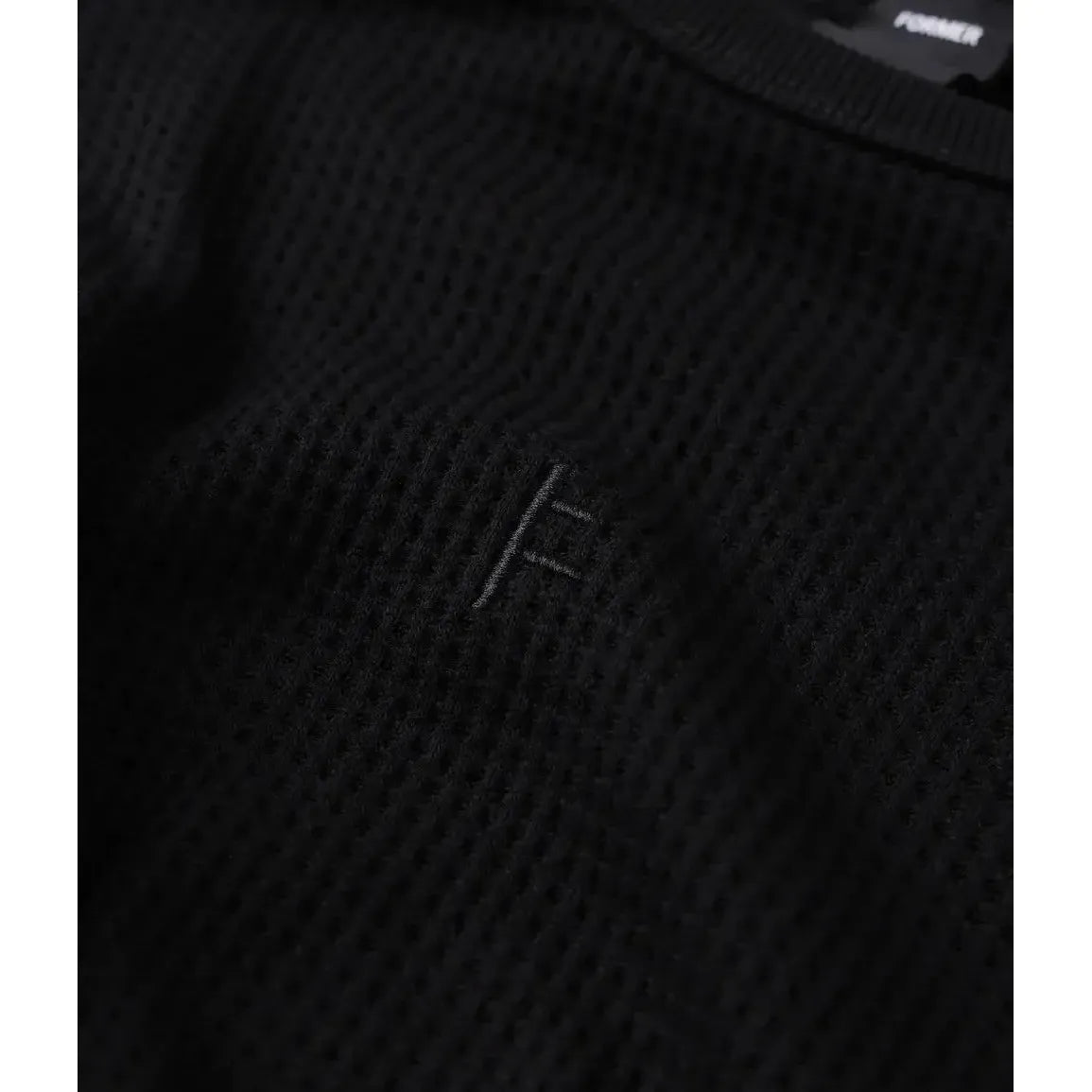 Former Franchise Waffle LS T-Shirt - Black