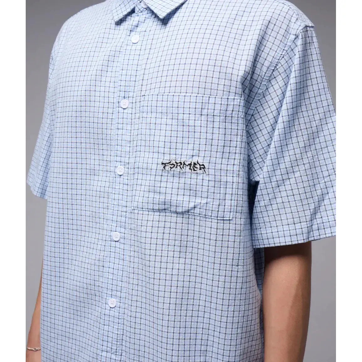 Former Vivian Check SS Shirt - Blue