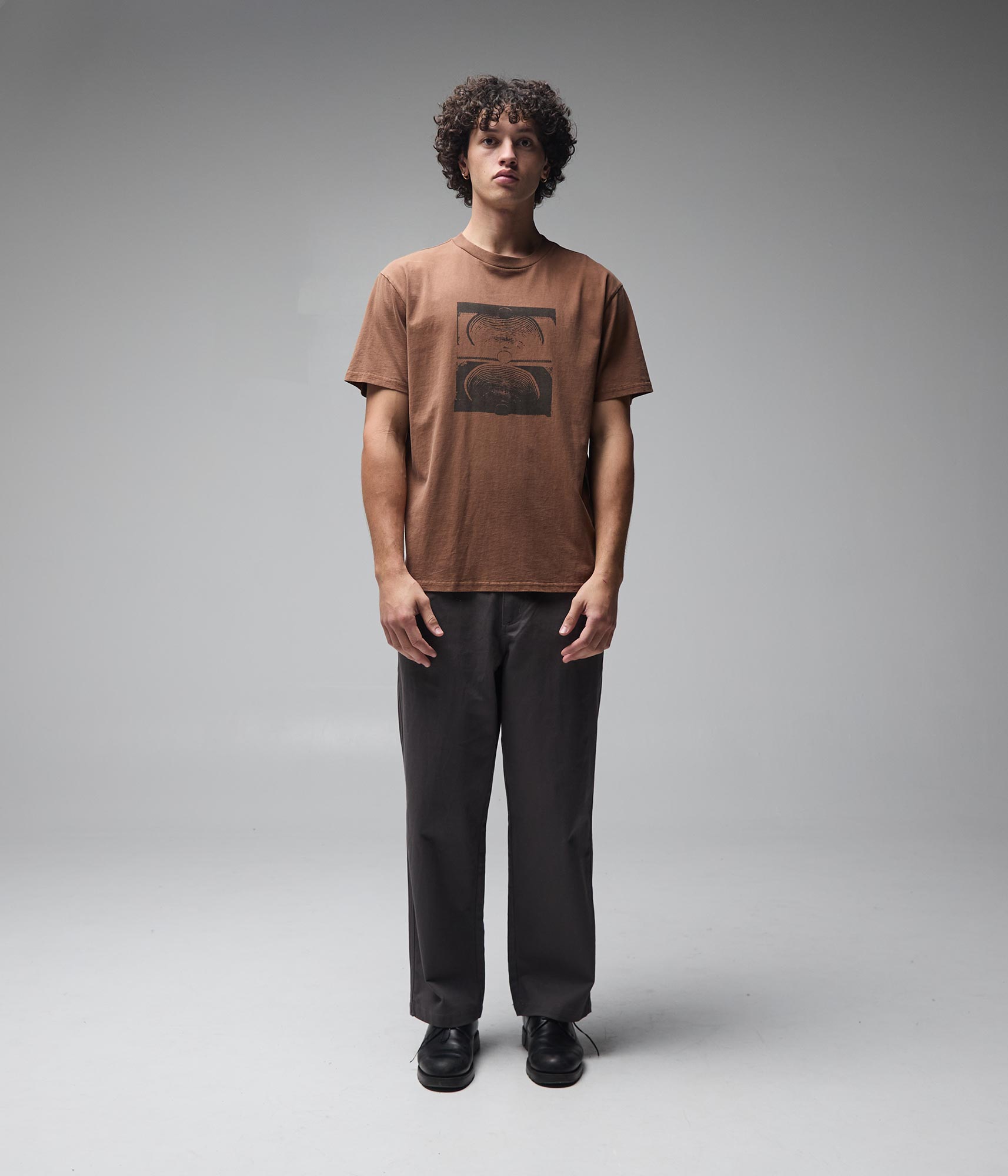Former Crux Overdye T-Shirt Washed Bark — back print