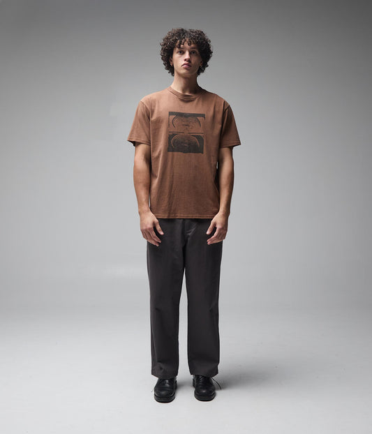 Former Crux Overdye T-Shirt Washed Bark — back print