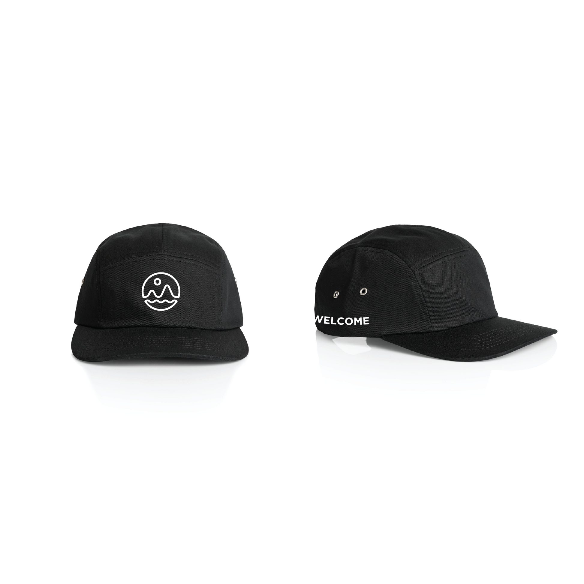 Welcome Boardstore 5 Panel Hat - Black