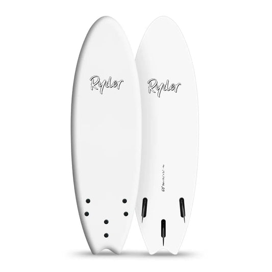 Ryder Fish Series 6FT Foam Surfboard - White