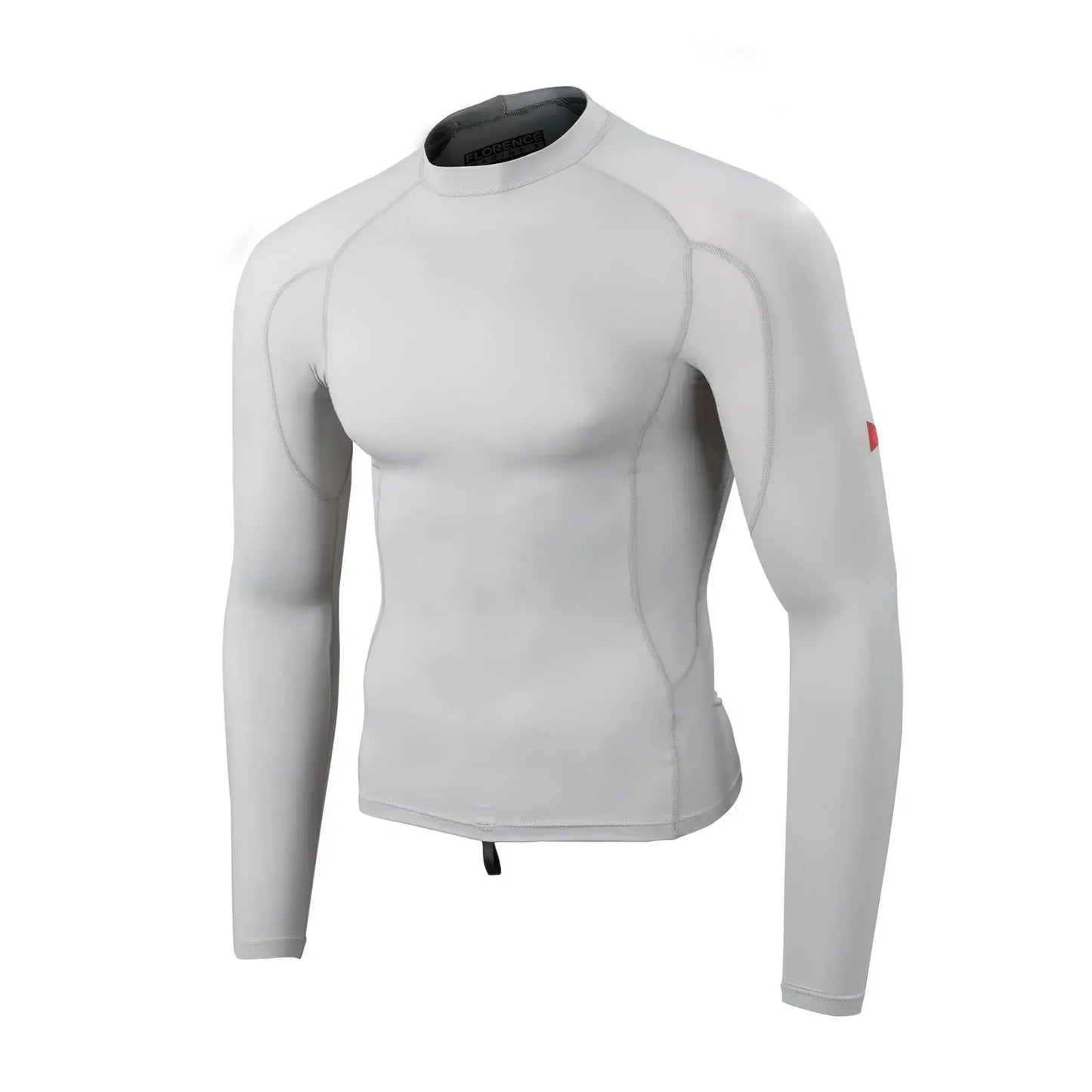 White long-sleeve compression shirt on a white background welcome boardstore front