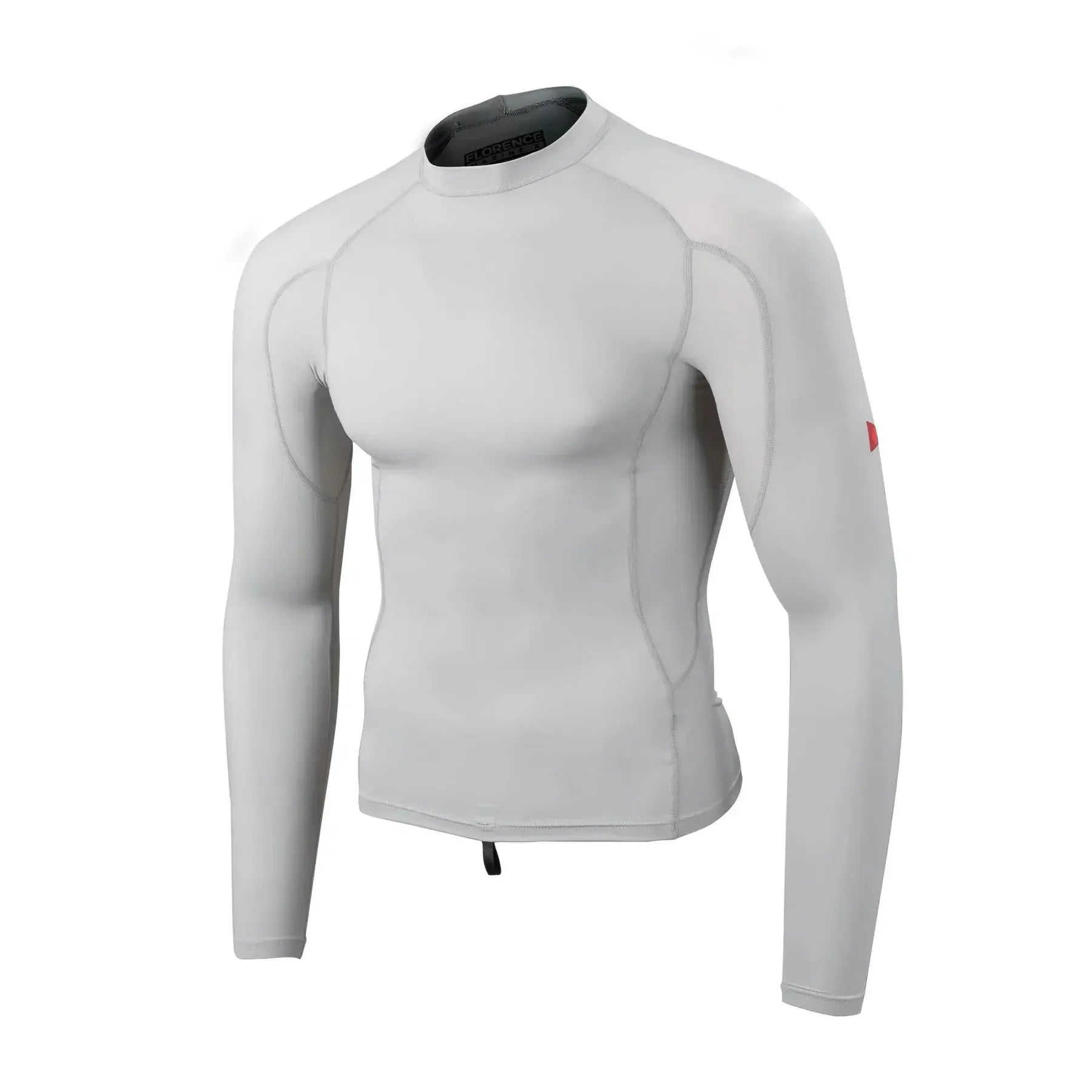 White long-sleeve compression shirt on a white background welcome boardstore front