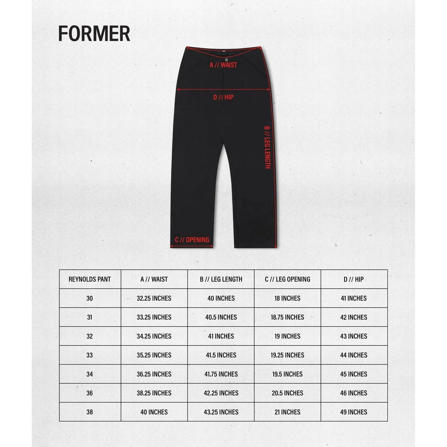 Former Reynolds Work Pant - Black