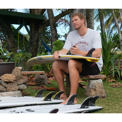 John John Florence talking about his Futures John John Techflex Thruster Surfboard Fins 