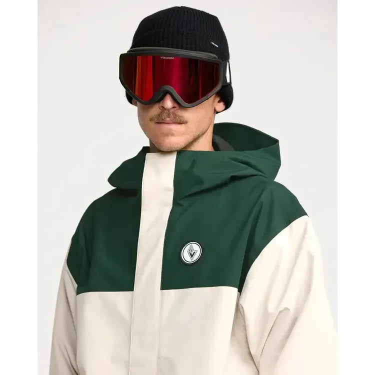 2026 Volcom BuckThreeEighty Snow Jacket - Stone - Welcome Boardstore