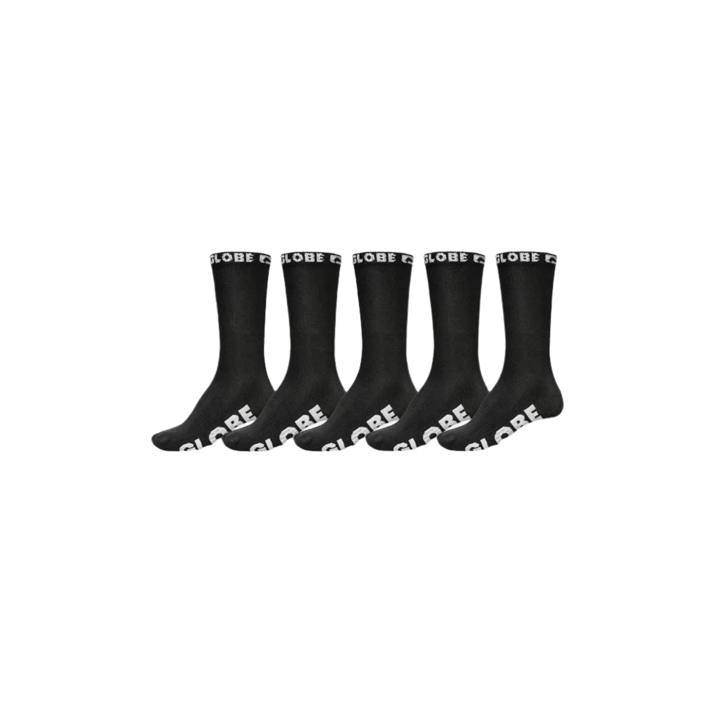 Globe Blackout Crew Socks - 5 Pack