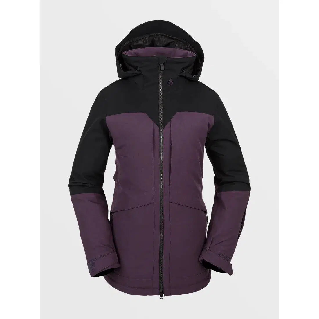 2025 Volcom Shelter 3D Stretch Womens Snow Jacket - Blackberry