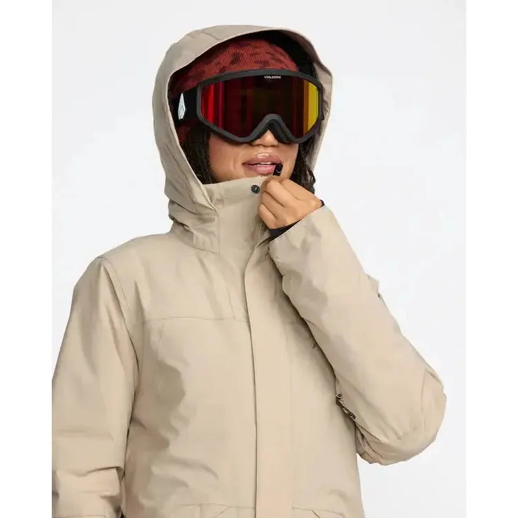 2026 Volcom Shelter Stretch Snow Jacket - Oatmeal - Welcome Boardstore