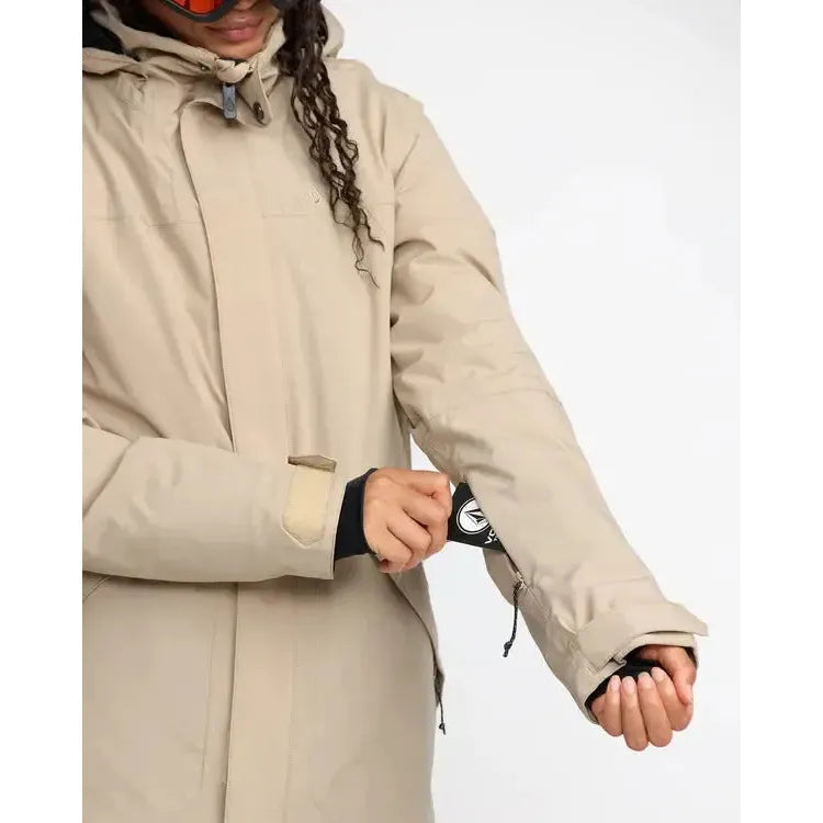 2026 Volcom Shelter Stretch Snow Jacket - Oatmeal - Welcome Boardstore