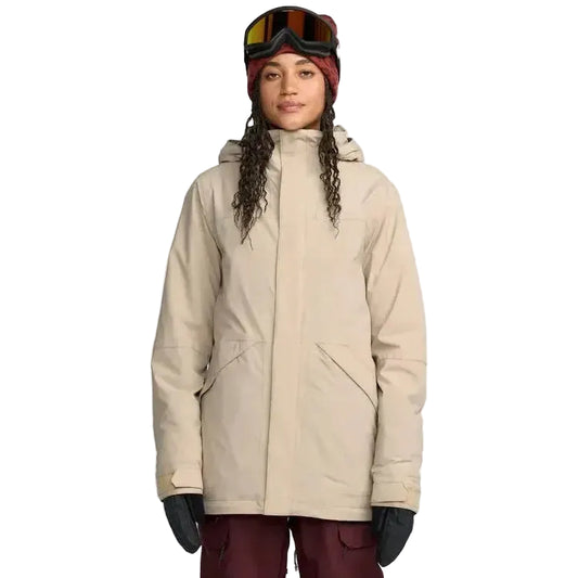 2026 Volcom Shelter Stretch Snow Jacket - Oatmeal