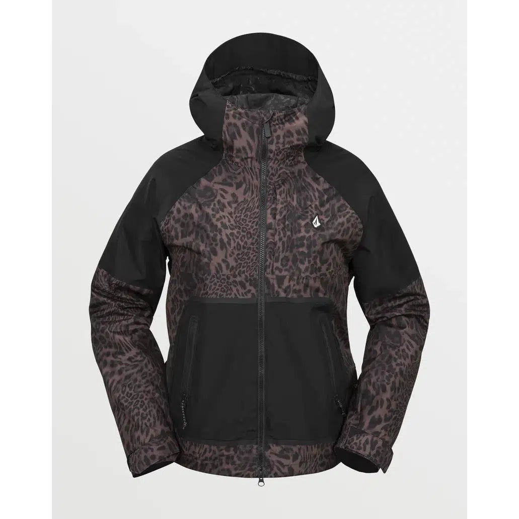 2025 Volcom Revna 20K Womens Snow Jacket - Leopard