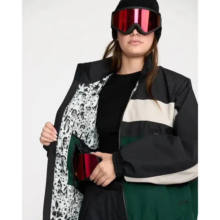 2026 Volcom DLM Snow Jacket - Black Green - Welcome Boardstore