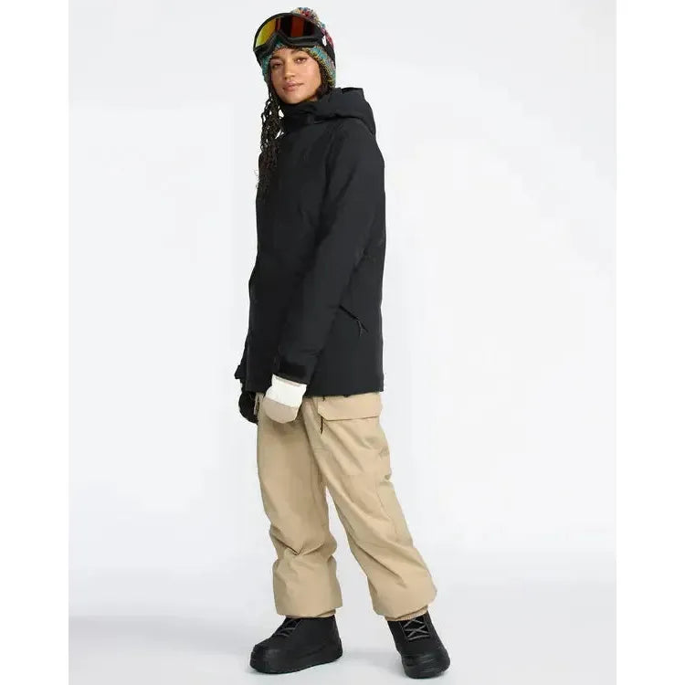 2026 Volcom Creston 3D Stretch Womens BIB Overall - Oatmeal - Welcome Boardstore