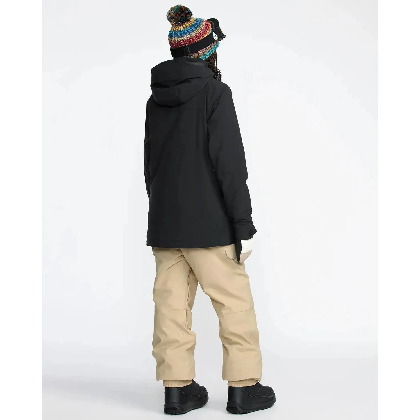 2026 Volcom Creston 3D Stretch Womens BIB Overall - Oatmeal - Welcome Boardstore