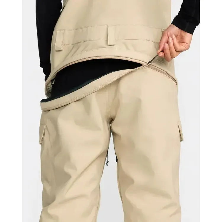 2026 Volcom Creston 3D Stretch Womens BIB Overall - Oatmeal - Welcome Boardstore