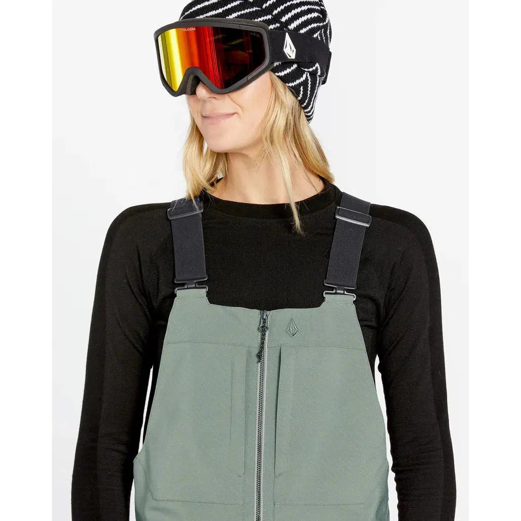 2025 Volcom Swift Womens Snow Bib - Lichen Green