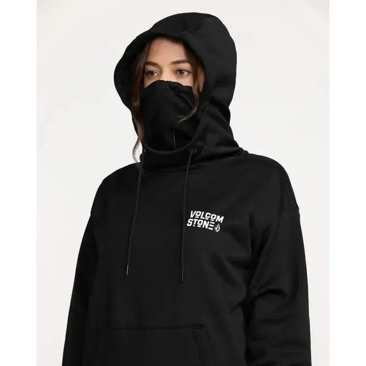 2026 Volcom Riding Hydro Women's Pullover Hoodie - Black - Welcome Boardstore