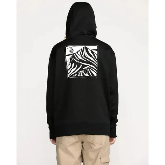 2026 Volcom Riding Hydro Women's Pullover Hoodie - Black - Welcome Boardstore