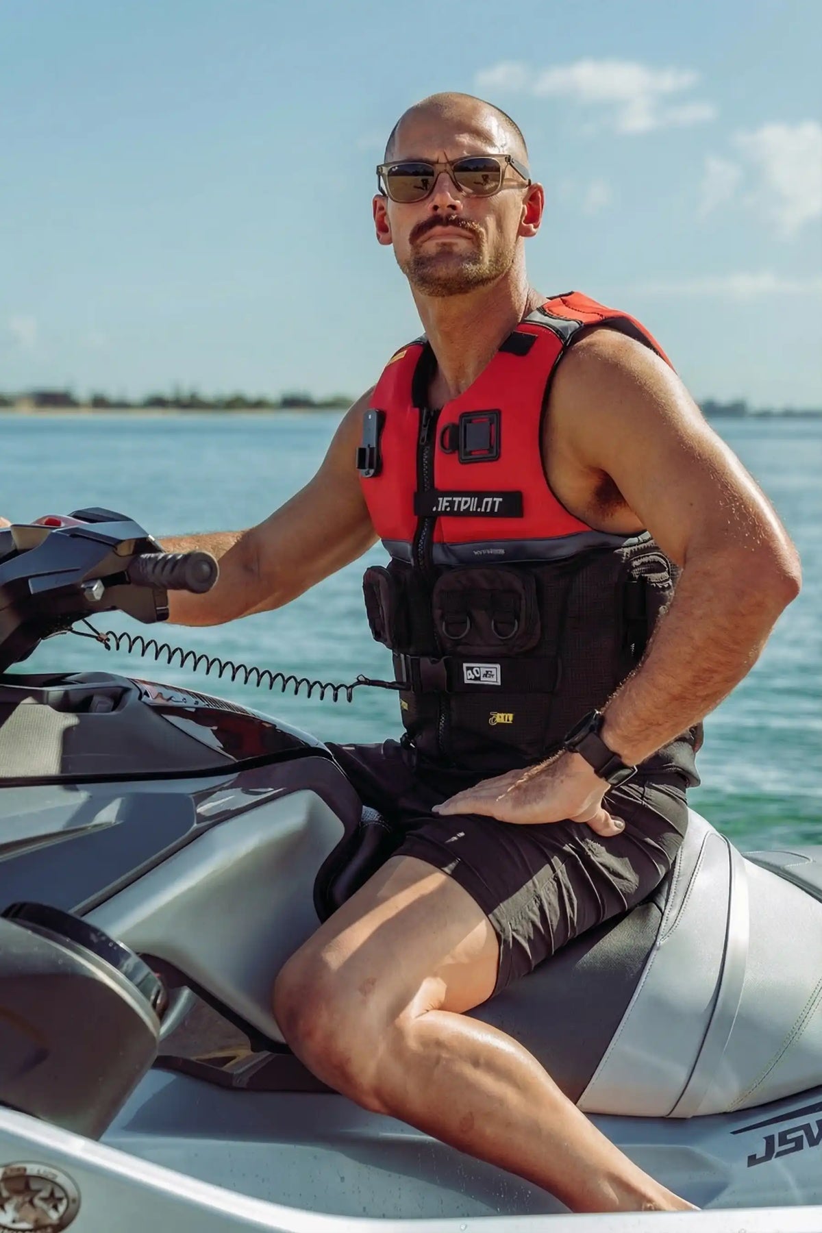 2027 Jetpilot 3SXTY Venture Mens Eco Vest - Red L50