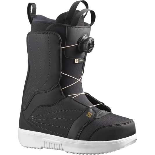 2026 Salomon Pearl BOA Snowboard Boots - Black / White / Gold