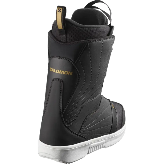 2026 Salomon Pearl BOA Snowboard Boots - Black / White / Gold