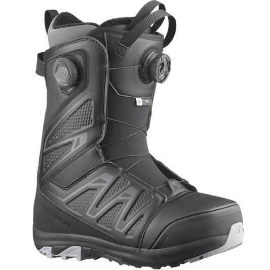 2026 Salomon Ivy BOA SJ BOA Womens Snowboard Boots - Black/Black/ Lilac Grey