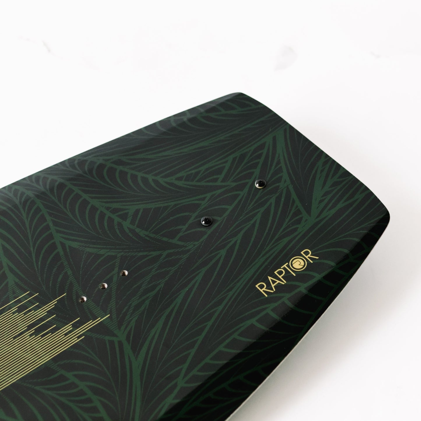 2027 Raptor Liteside Womens Wakeboard — close detail of TST top seam rail