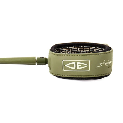 Ocean and Earth Slimline Lightweight Comp 6'0 Leash - Olive