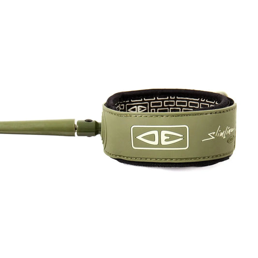 Ocean and Earth Slimline Lightweight Comp 6'0 Leash - Olive