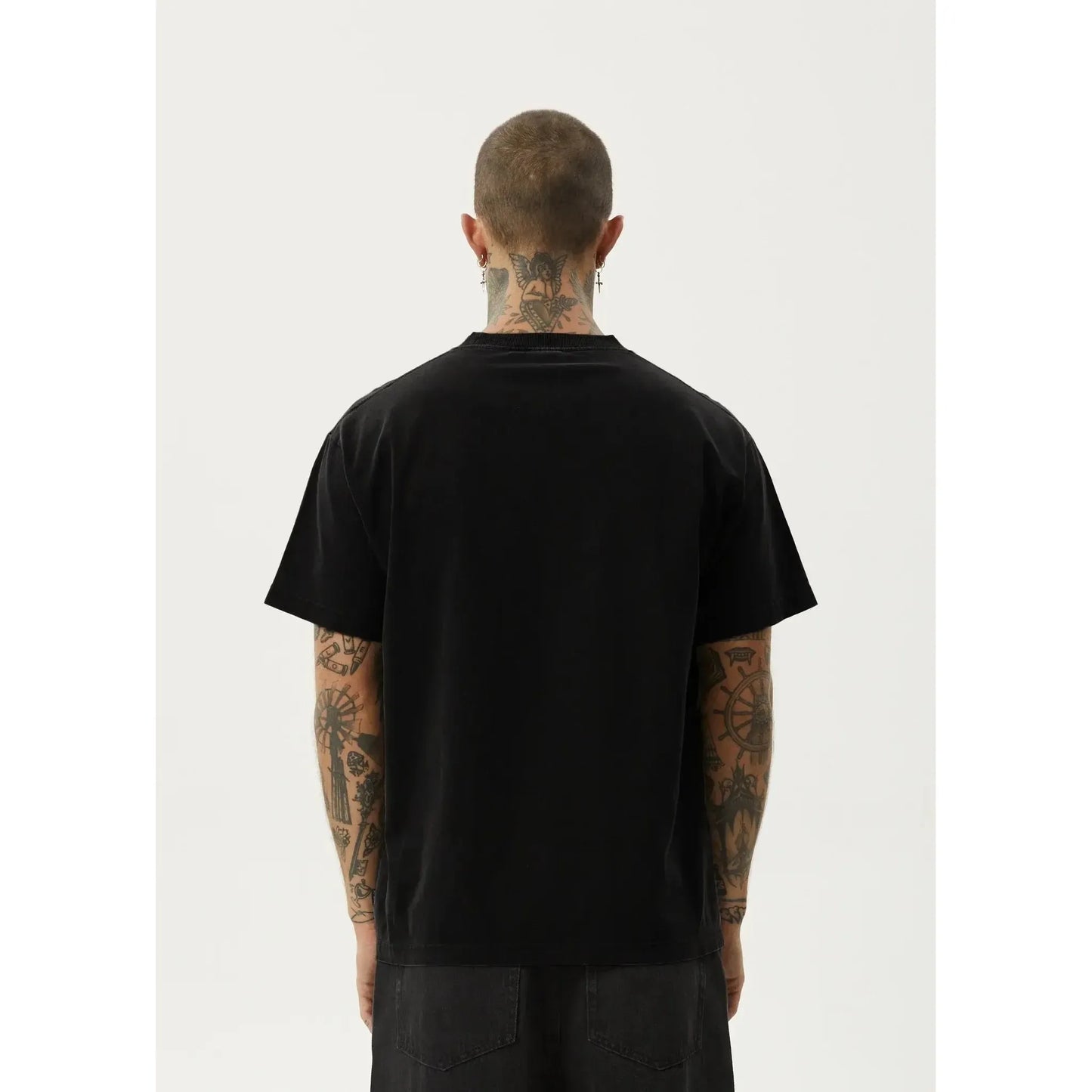 Afends Genesis Heavywight Boxy Tee - Black