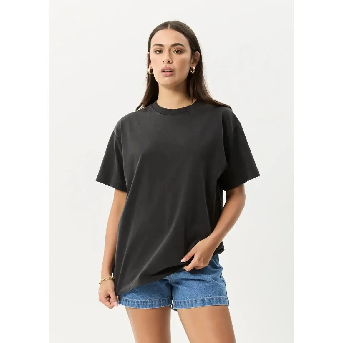 Afends Genesis Heavywight Boxy Tee - Stone - Welcome Boardstore