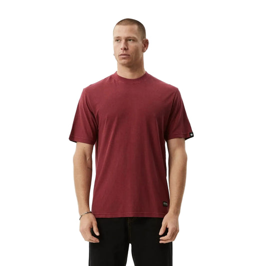 Afends Classic Retro Tee - Washed Burgundy