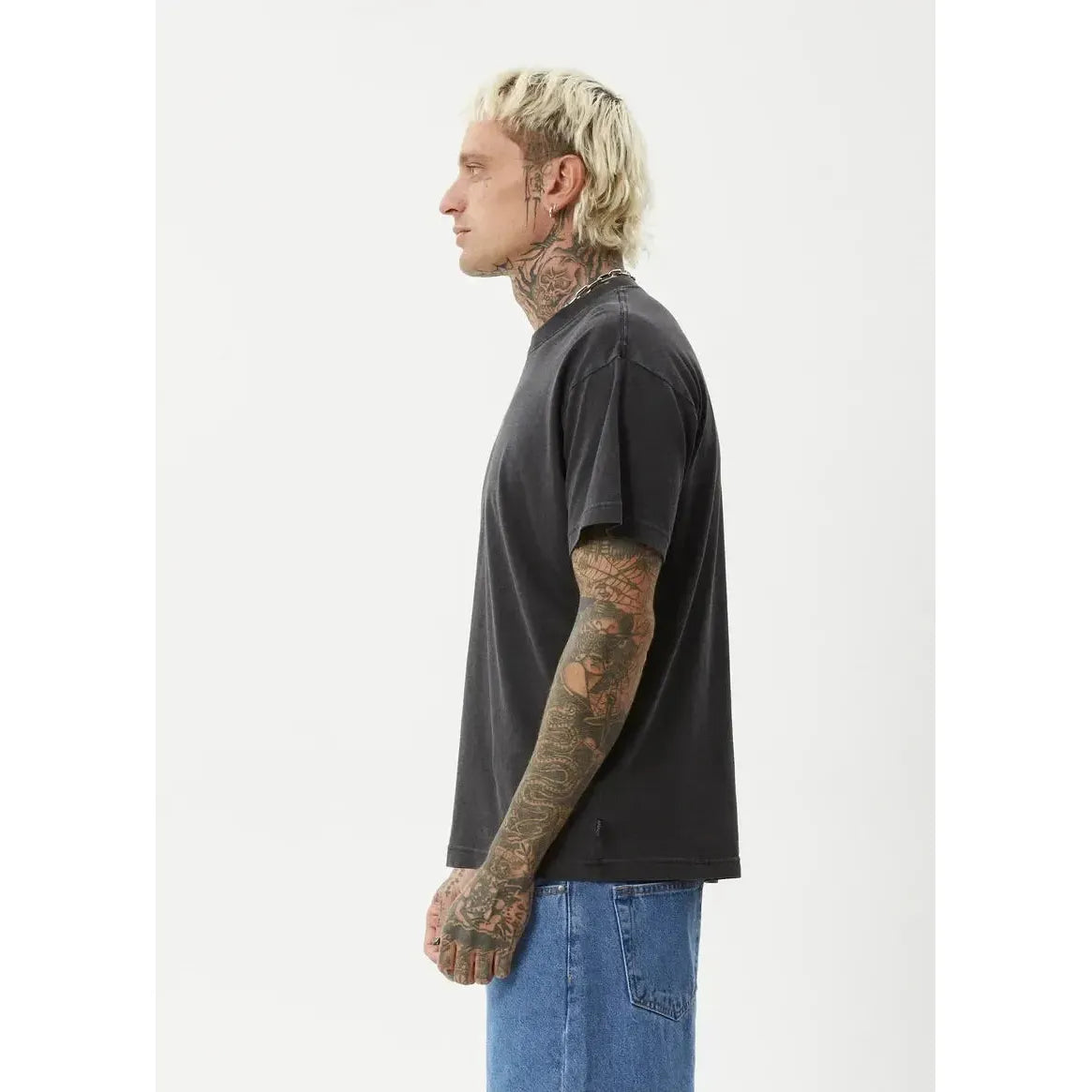 Afends Genesis Heavywight Boxy Tee - Stone - Welcome Boardstore