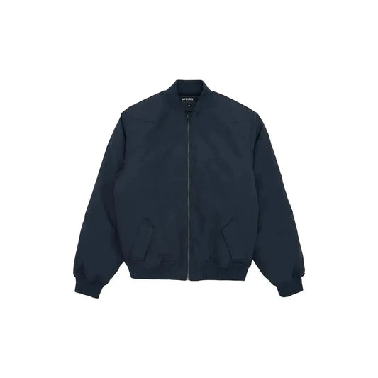 Afends No More Bombs Recycled Bomber Jacket - Deep Sea