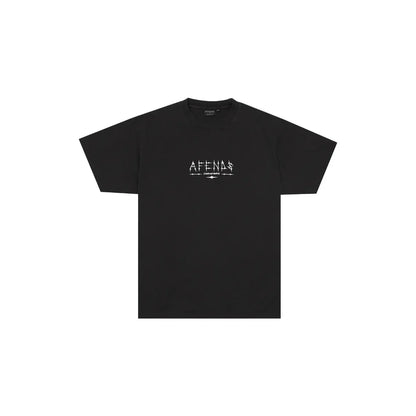 Afends Spinal Boxy Tee - Stone Black
