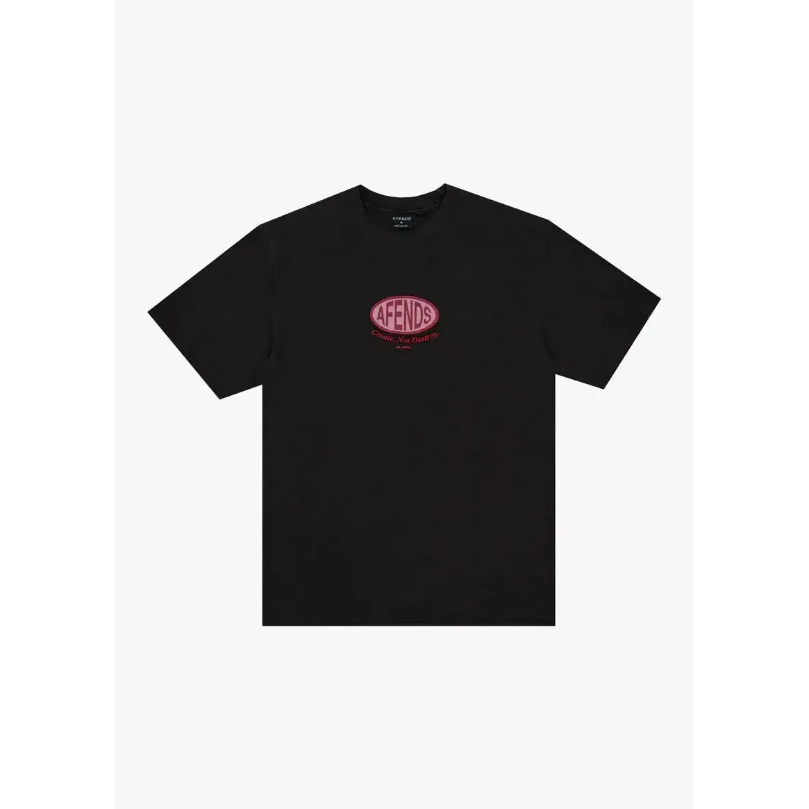 Afends Destroyed Retro Fit Tee - Stone Black - Welcome Boardstore