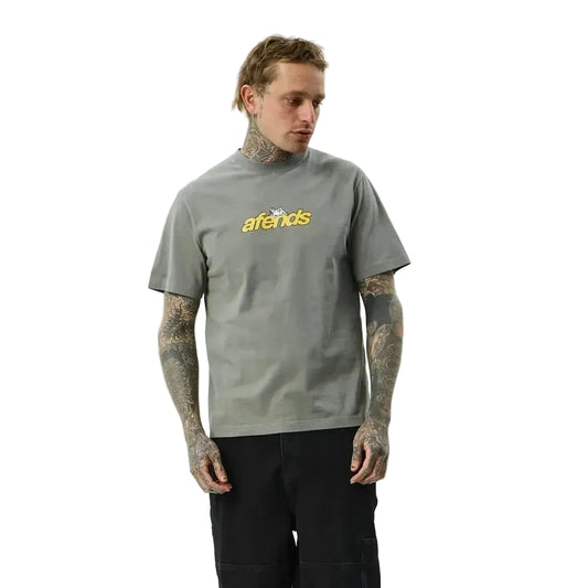Afends Angel Boy Retro Fit Tee - Washed Sycamore - Welcome Boardstore