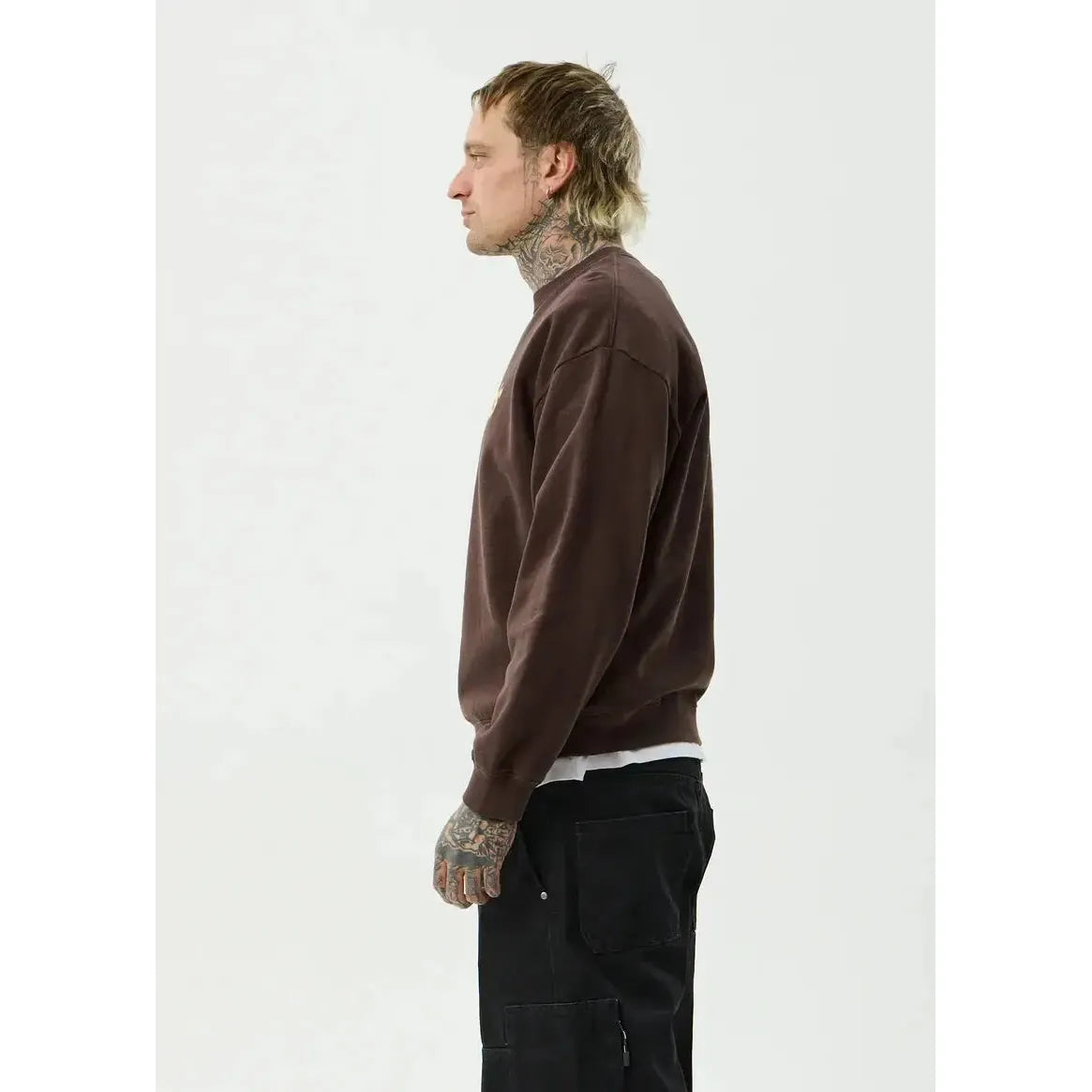 Afends Angel Boy Crew Neck Jumper - Washed Coffee – Welcome Boardstore