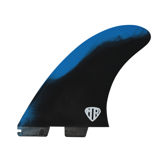 FCS II Mark Richards Twin + 1 Fin Set - Blue/Black