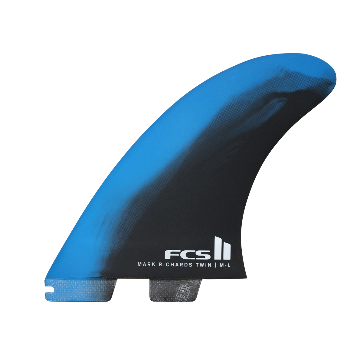 FCS II Mark Richards Twin + 1 Fin Set - Blue/Black