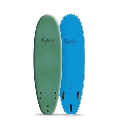 Ryder Mal Series 6'6FT Foam Surfboard - Steel Green