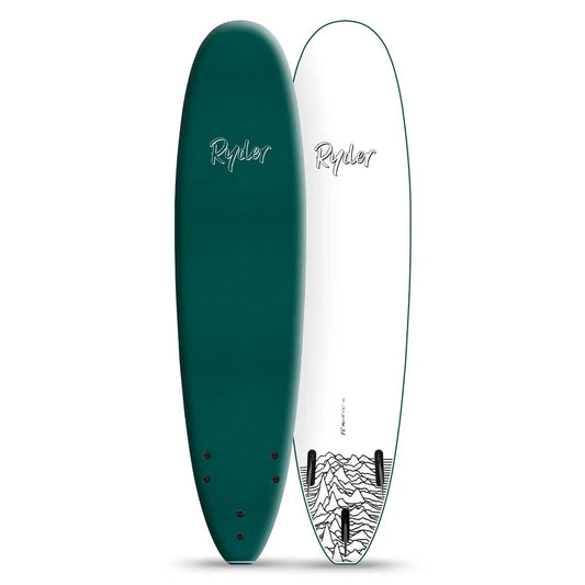 Ryder Mal Series 7'6FT Foam Surfboard - Mallard Green