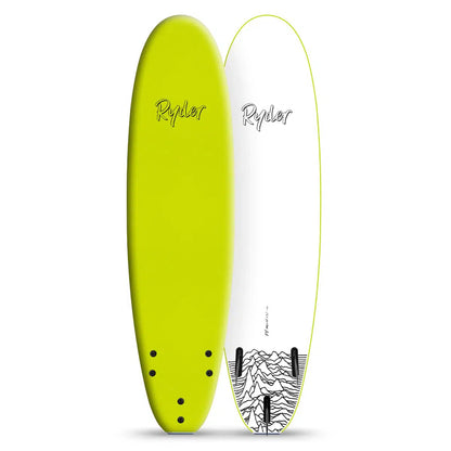 Ryder Mal Series 7FT Foam Surfboard - Lemon