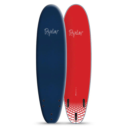 Ryder Mal Series 7FT Foam Surfboard - Mid Blue